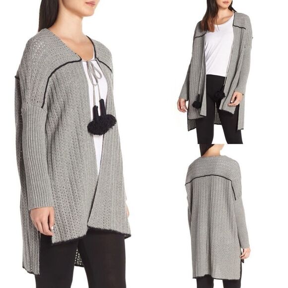 -UGG Riley Long Wool Blend Cardigan NWT M/L - Picture 2 of 16
